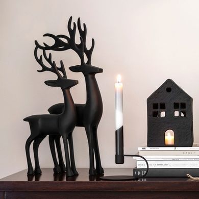 Статуетка Villeroy & Boch Black Xmas 17,5x6x36 см олень фото