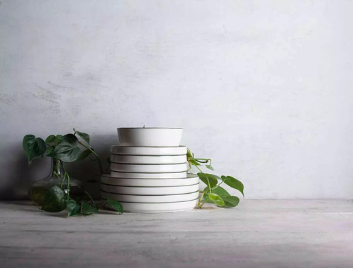 Тарелка суповая ID Fine Modest Green 22 см фото