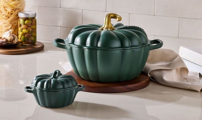 Каструля "Гарбуз" Le Creuset Signature 3,7 л Forеt з кришкою фото