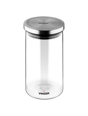 Банка для сипучих продуктів Vinzer 0,9 л фото
