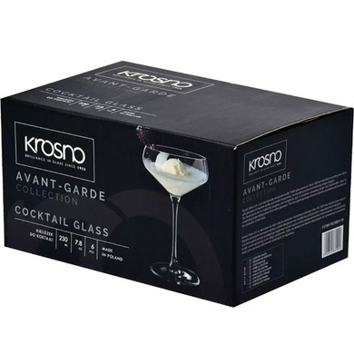 Набор из 6 бокалов для коктейля Krosno Avant-Garde 230 мл фото