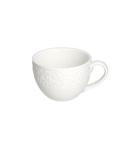 Чашка для кофе с блюдцем Tognana Jasmin 90 мл bianco фото