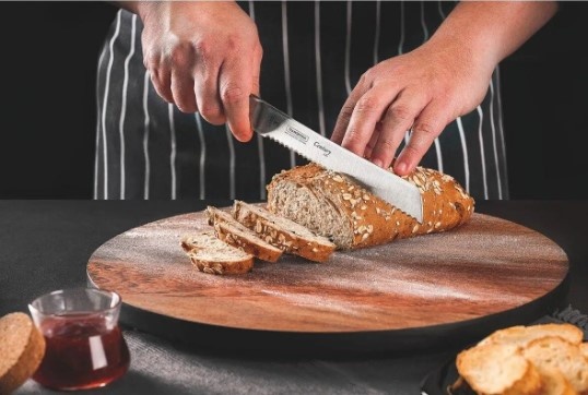 Нож для хлеба 20,3 см Tramontina Century черный фото