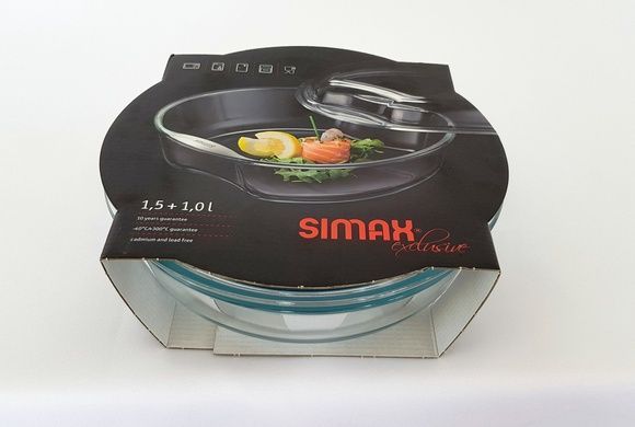 Форма для запекания Simax Exclusive 1,5л с крышкой фото