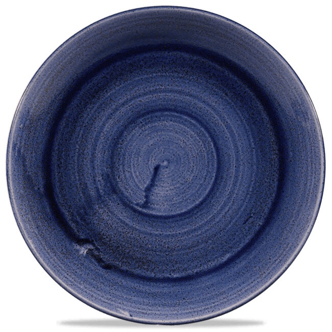 Тарелка обеденная Churchill STONECAST PATINA SV 26 см, синяя фото
