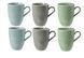 Набор из 6 чашек Seltmann Beat Color Glaze 350 мл синий
