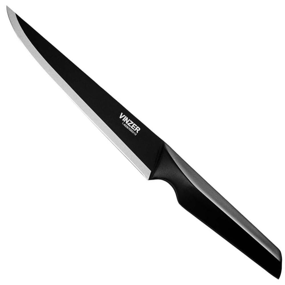 Нож для овощей Vinzer Geometry Nero line 8,9 см фото