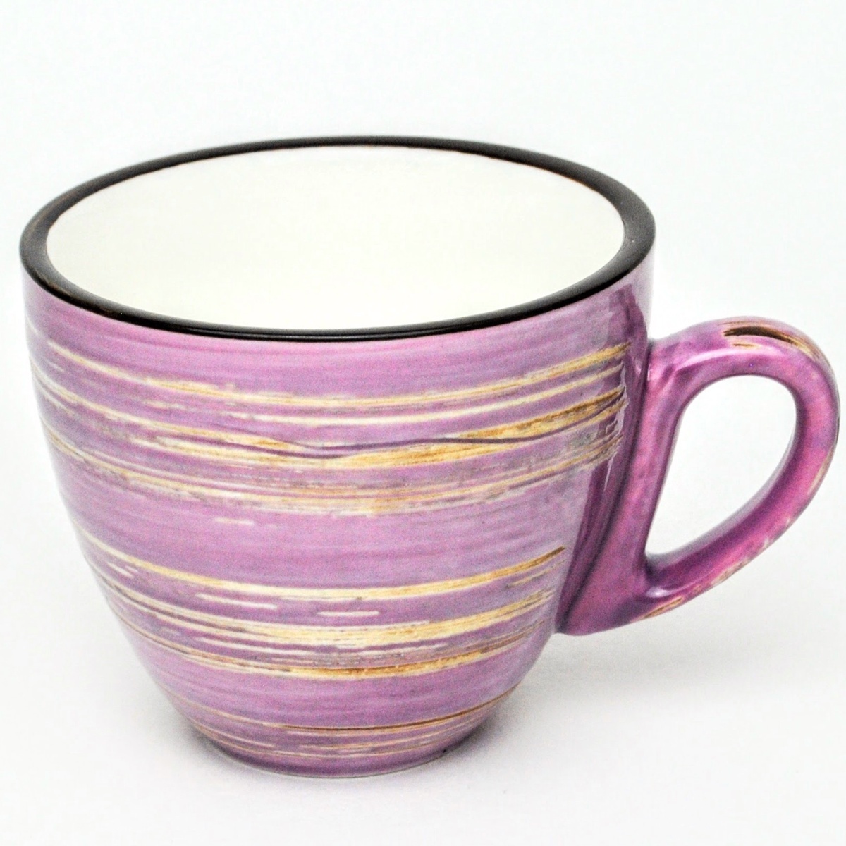 Чашка для капучіно Wilmax Spiral Lavender 190 мл фото