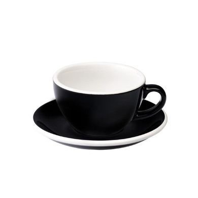 Чашка для капучино Loveramics Egg Black 200 мл фото