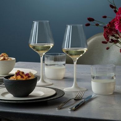 Набор из 4 бокалов для белого вина Villeroy & Boch Manufacture Rock Blanc 380 мл фото