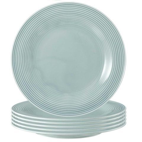 Набір із 6 десертних тарілок Seltmann Beat Color Glaze 23 см блакитних фото