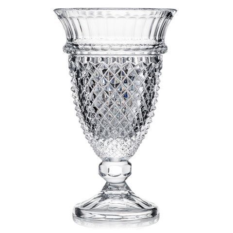 Ваза Rogaska Diamonds 38 см на ніжці фото