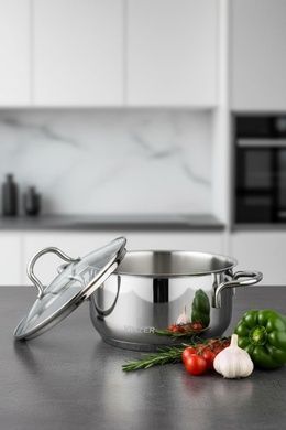 Кастрюля Vinzer Techno 2,4 л с крышкой фото