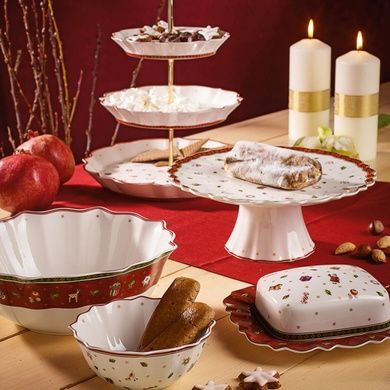 Тортівниця Villeroy & Boch Toy's Delight 21 см новорічна фото