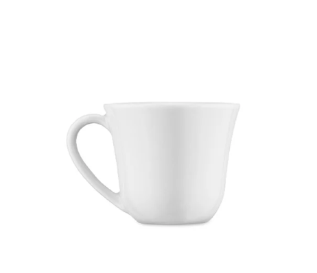 Набір з 4 чашок для кави Alessi KU 200 мл білий фото