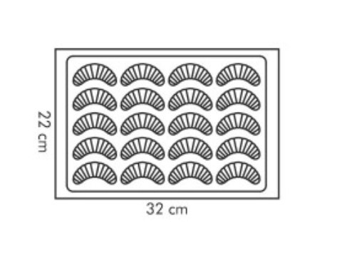 Форма для рогаликов Tescoma Delicia Silicone 32x22 см фото