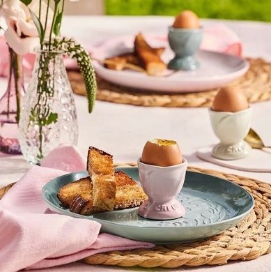 Тарелка десертная Le Creuset Jardin 22 см Sea Salt фото