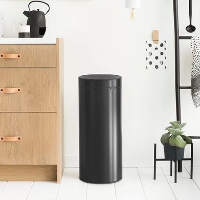 Бак для сміття Brabantia Touch Bin 30 л чорний фото