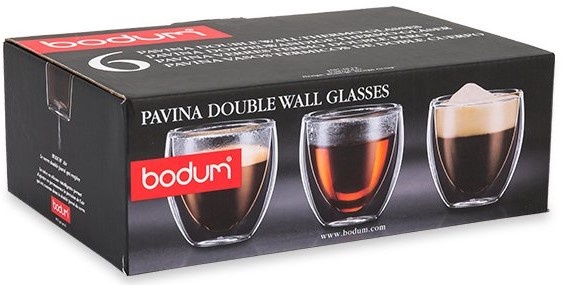 Набор стаканов Bodum Pavina 6 шт 80 мл с двойными стенками фото