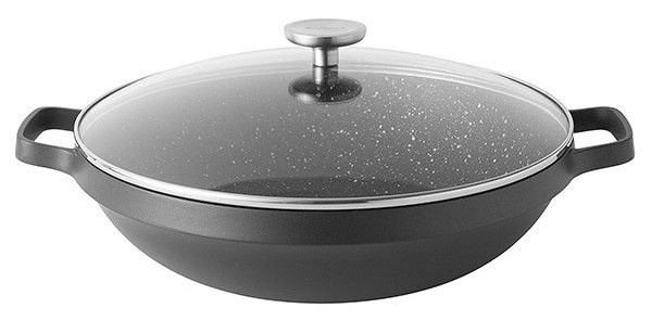 Сковорідка Вок Berghoff Gem 32 см 5,4 л антипригарна з кришкою фото