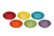 Набор из 6 обеденных тарелок Le Creuset Rainbow 22 см разноцветный