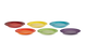 Набір із 6 обідніх тарілок Le Creuset Rainbow 22 см різнокольоровий