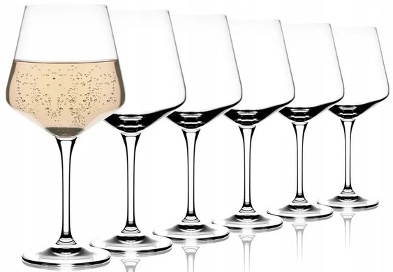 Набір з 6 келихів для білого вина 460 мл Шардоне Krosno Avant-garde фото