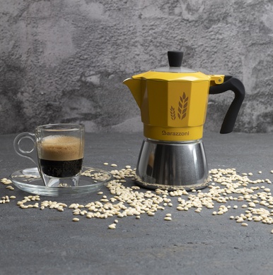 Гейзерная кофеварка для ячменного кофе Barazzoni La Caffettiera на 2 чашки фото