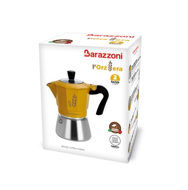 Гейзерна кавоварка для ячмінної кави Barazzoni La Caffettiera на 2 чашки фото