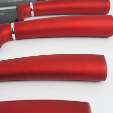 Набір ножів Berlinger Haus Metallic Line Burgundy Edition 6 предметів з магнітним утримувачем фото