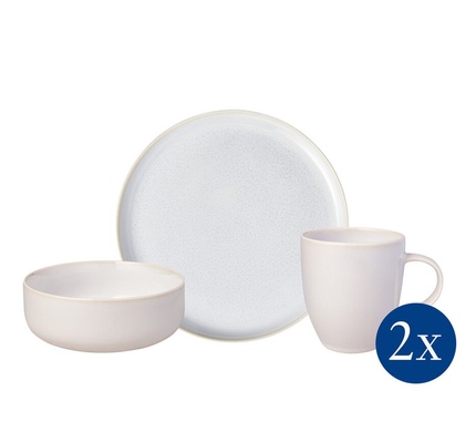 Столовый сервиз Villeroy & Boch Crafted Cotton 6 предметов 2 человека фото