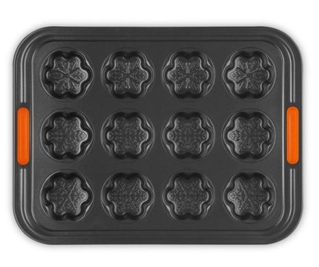 Форма для мафинов Le Creuset 40х30х3,3 см снежинки фото