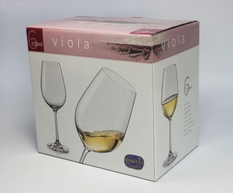 Набір келихів для вина Bohemia Viola 250 мл фото