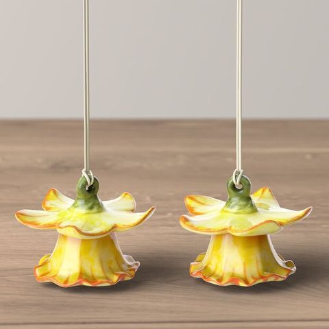 Набор из 2 статуэток Villeroy & Boch Mini Flower Bells 4 см нарциссы фото