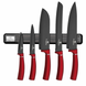 Набор ножей Berlinger Haus Metallic Line Burgundy Edition 6 предметов с магнитным держателем