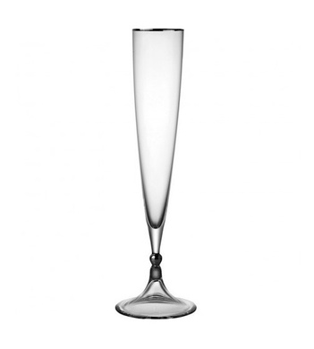 Набор из 2 бокалов для шампанского 200 мл Rogaska Remembrance Platinum фото