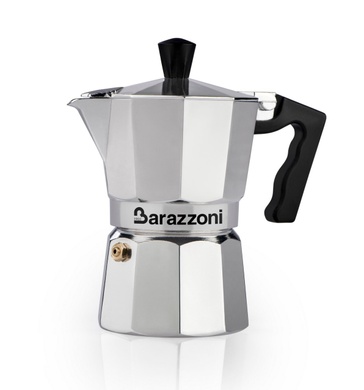 Гейзерна кавоварка Barazzoni La Caffettiera на 6 чашок сіра фото