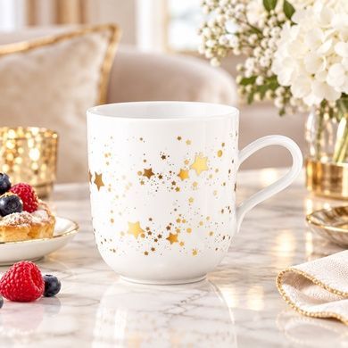Чашка для чая Seltmann Liberty Golden Stars 400 мл фото