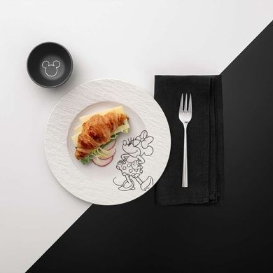 Тарілка десертна Villeroy & Boch Manufacture - Mickey Mouse 21,7 см біла фото