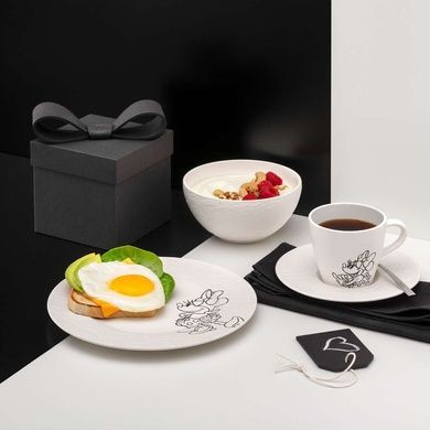 Тарілка десертна Villeroy & Boch Manufacture - Mickey Mouse 21,7 см біла фото