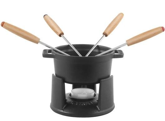 Набор для фондю Staub 10 см чёрный фото