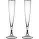 Набор из 2 бокалов для шампанского 200 мл Rogaska Remembrance Platinum