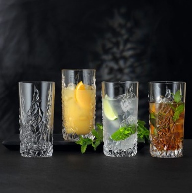 Набір із 4 склянок для напоїв Nachtmann Sculpture 420 мл фото
