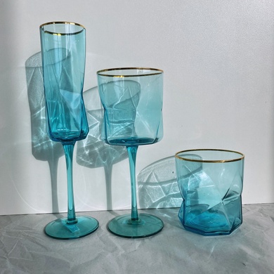 Набор стаканов Голубая Геометрия 360 мл, 2 шт фото