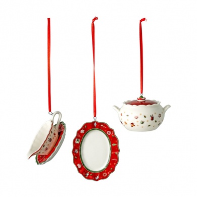 Набор из 3 елочных игрушек Villeroy & Boch Toy's Delight Decoration 6 см фото