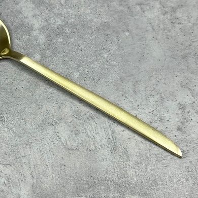 Набор из 4 столовых ложек Eternum Orca mat champagne 20,7 см фото