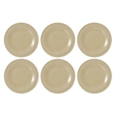 Набір із 6 десертних тарілок Seltmann Beat Color Glaze 23 см бежевих фото