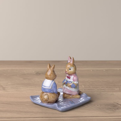 Статуэтка Villeroy & Boch Bunny Tales пикник с кроликами 8х8х8 см фото