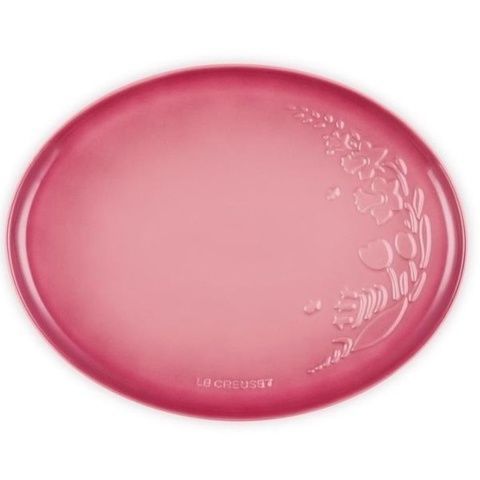 Тарелка обеденная Le Creuset Jardin 36 см Rose Quartz фото