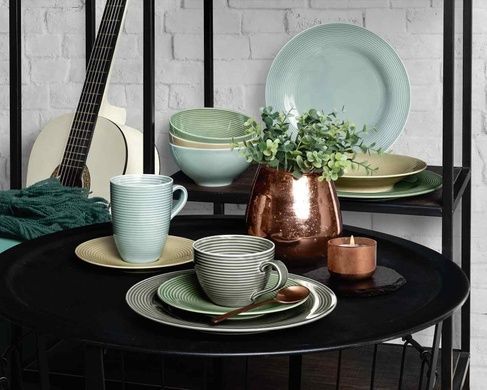 Набір із 6 десертних тарілок Seltmann Beat Color Glaze 23 см бежевих фото